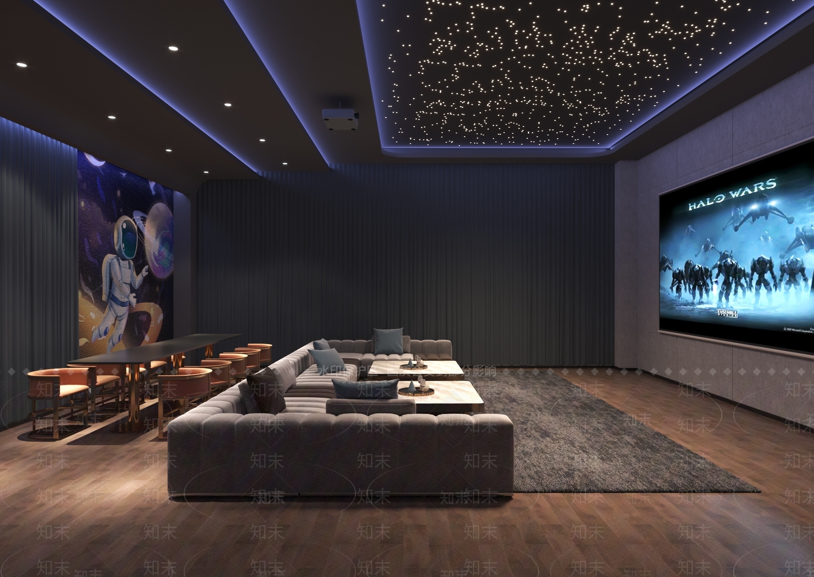 现代家居影音室3D模型下载【ID:1139100935】_知末3d模型网