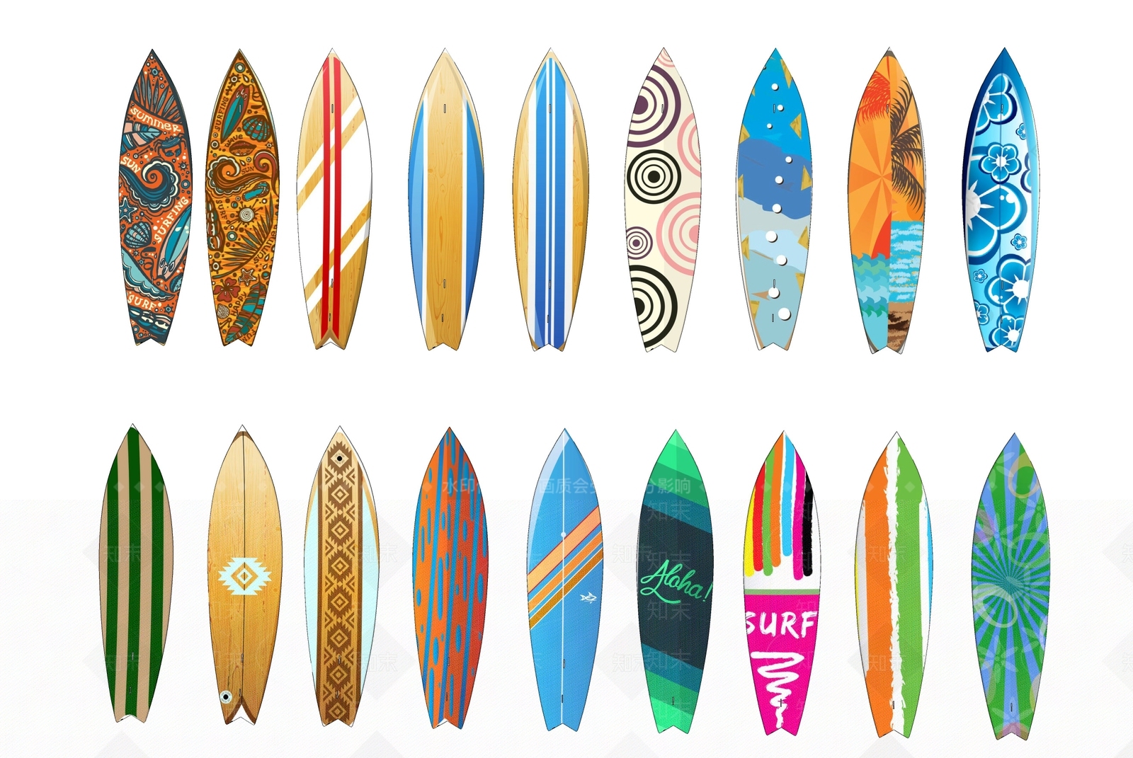 网红冲浪板SU模型下载【ID:1139101227】