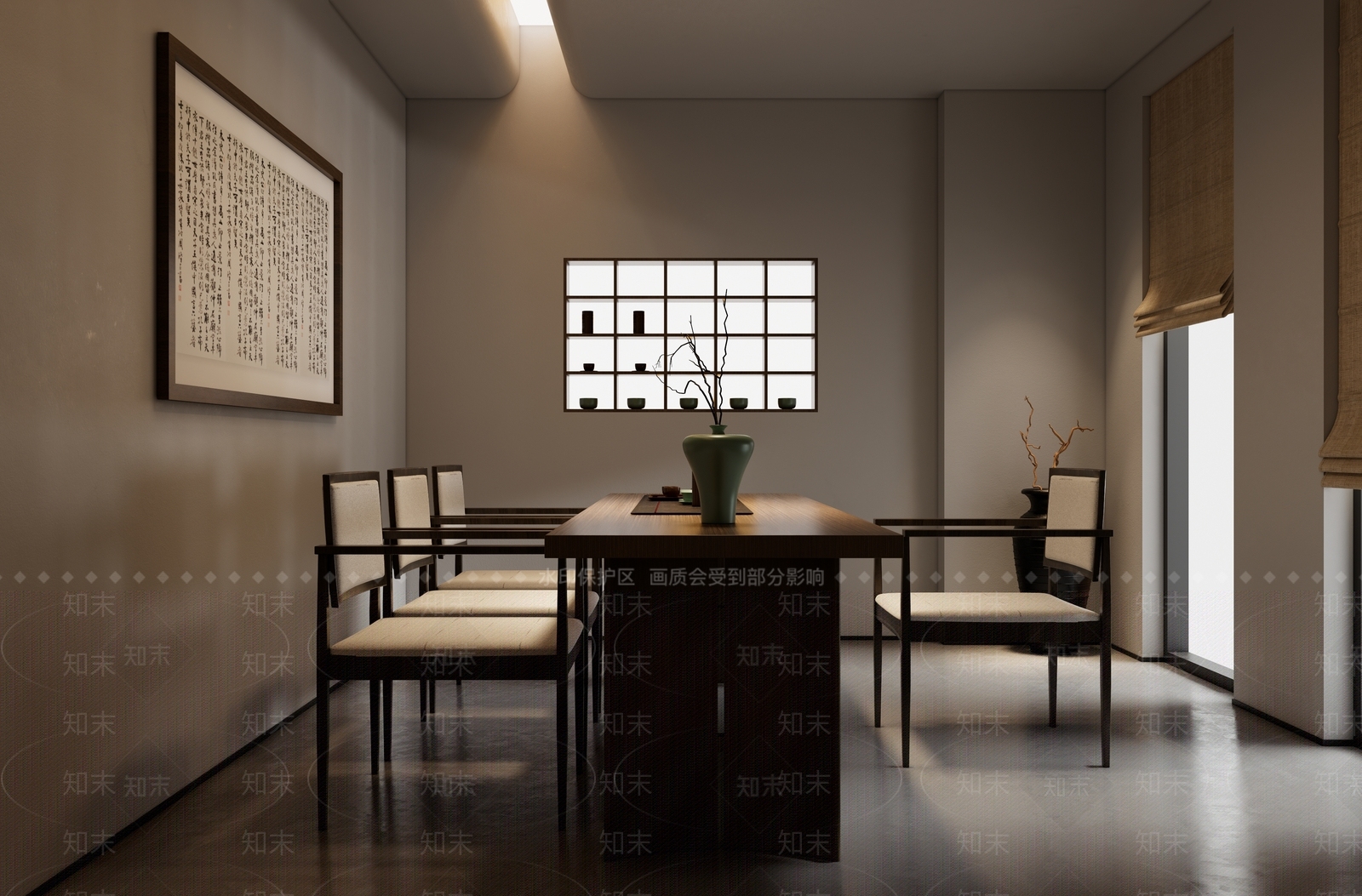 侘寂茶室SU模型下载【ID:1139112007】_知末su模型网