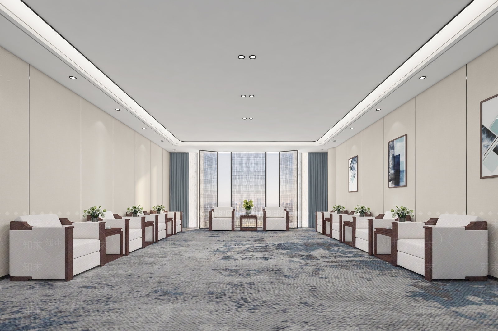 现代会客厅3D模型下载【ID:1139114514】