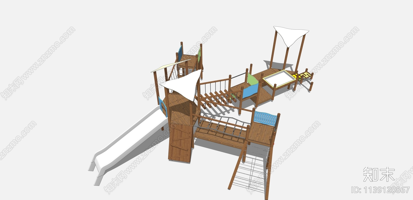 儿童游乐设备SU模型下载【ID:1139120867】