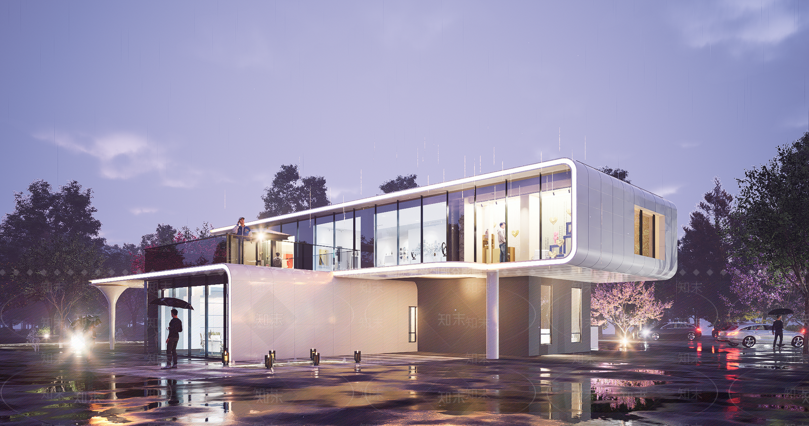 现代活动邻里中心SU模型下载【ID:1139209889】