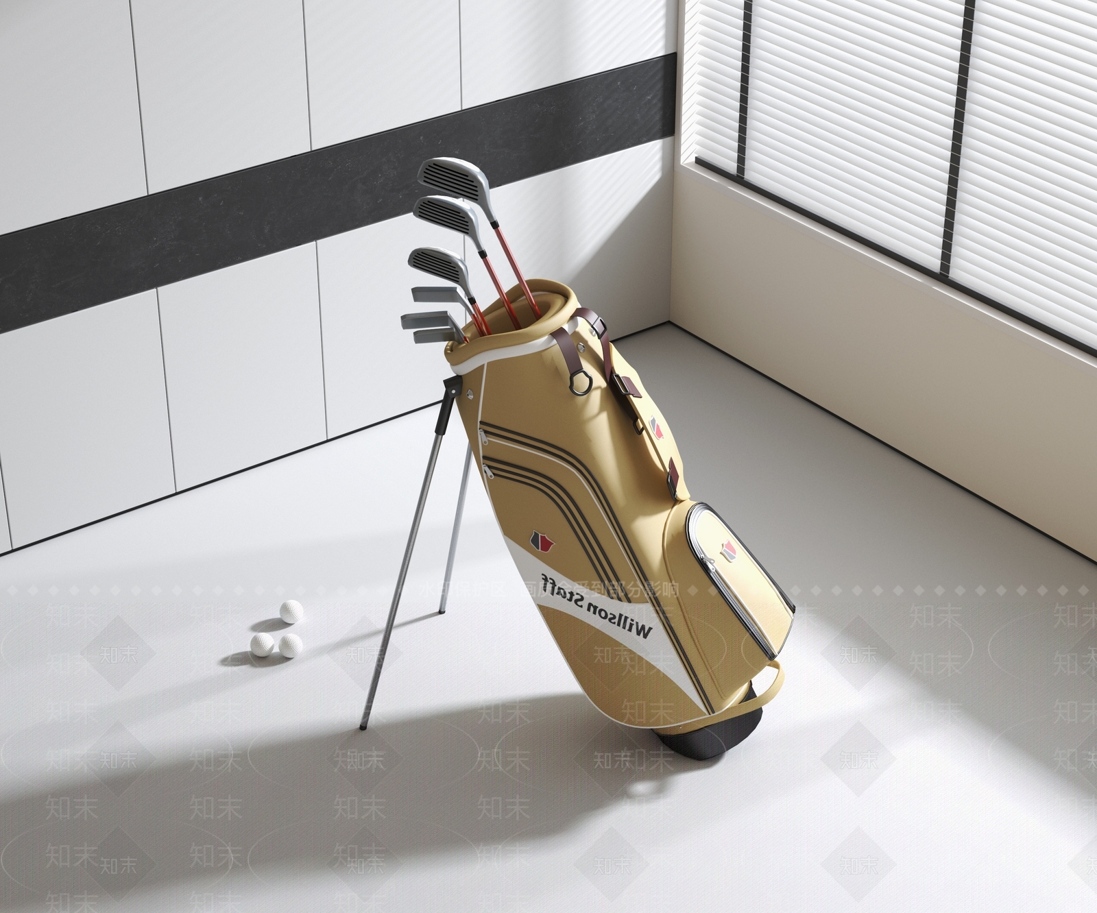 高尔夫球杆3D模型下载【ID:1139146132】