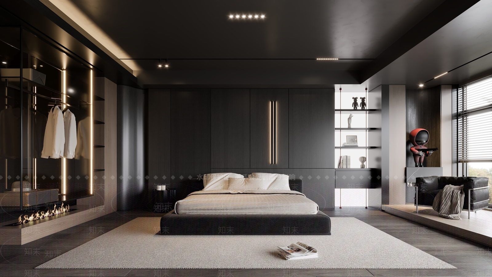现代家居卧室3D模型下载【ID:1139155679】