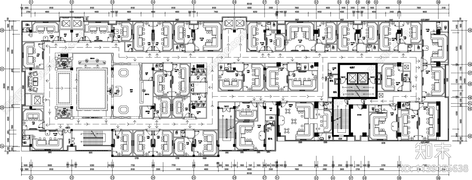 南昌KTV室内平面布置图施工图下载【ID:1139155638】