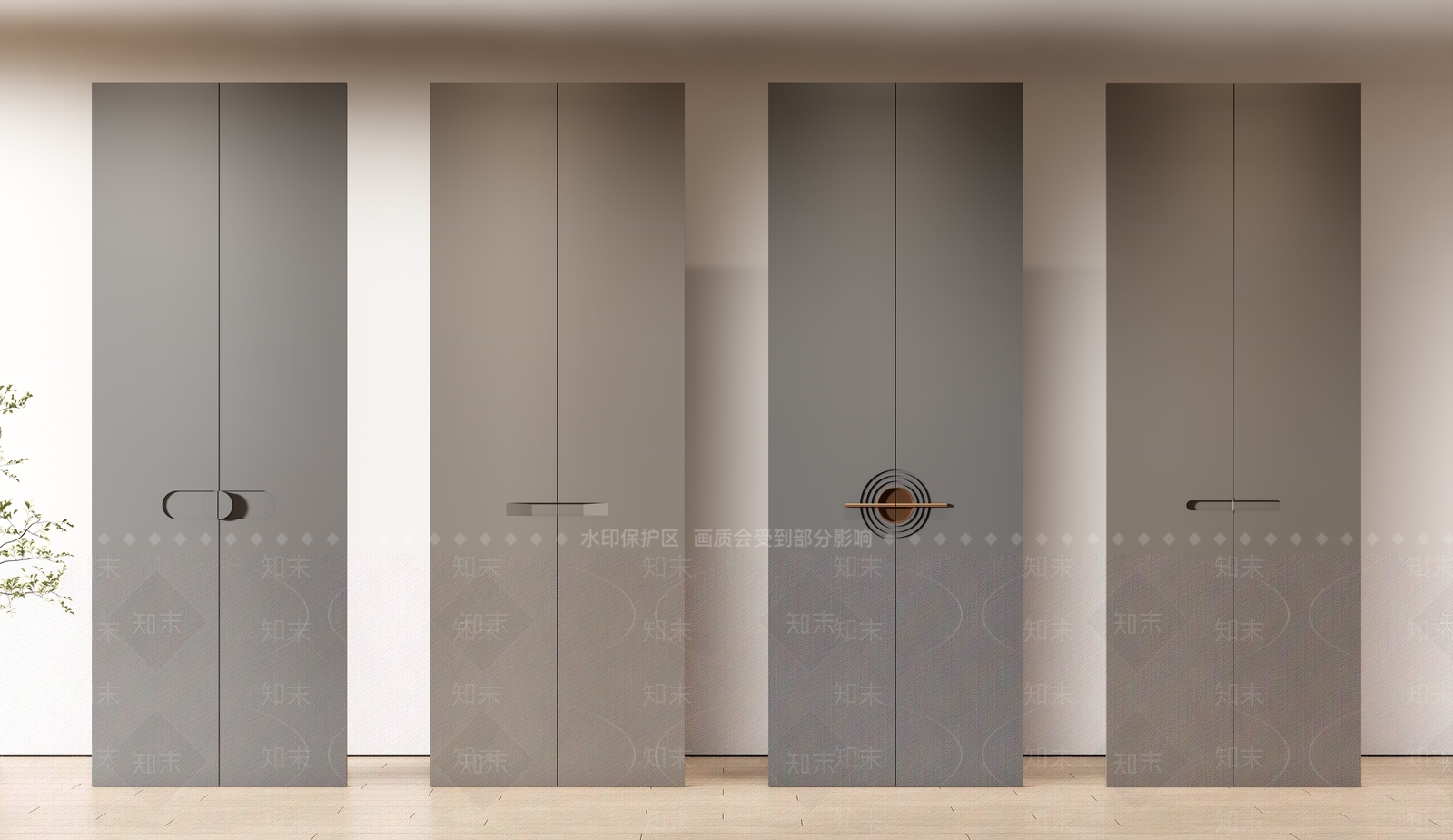 现代门板3D模型下载【ID:1139155857】