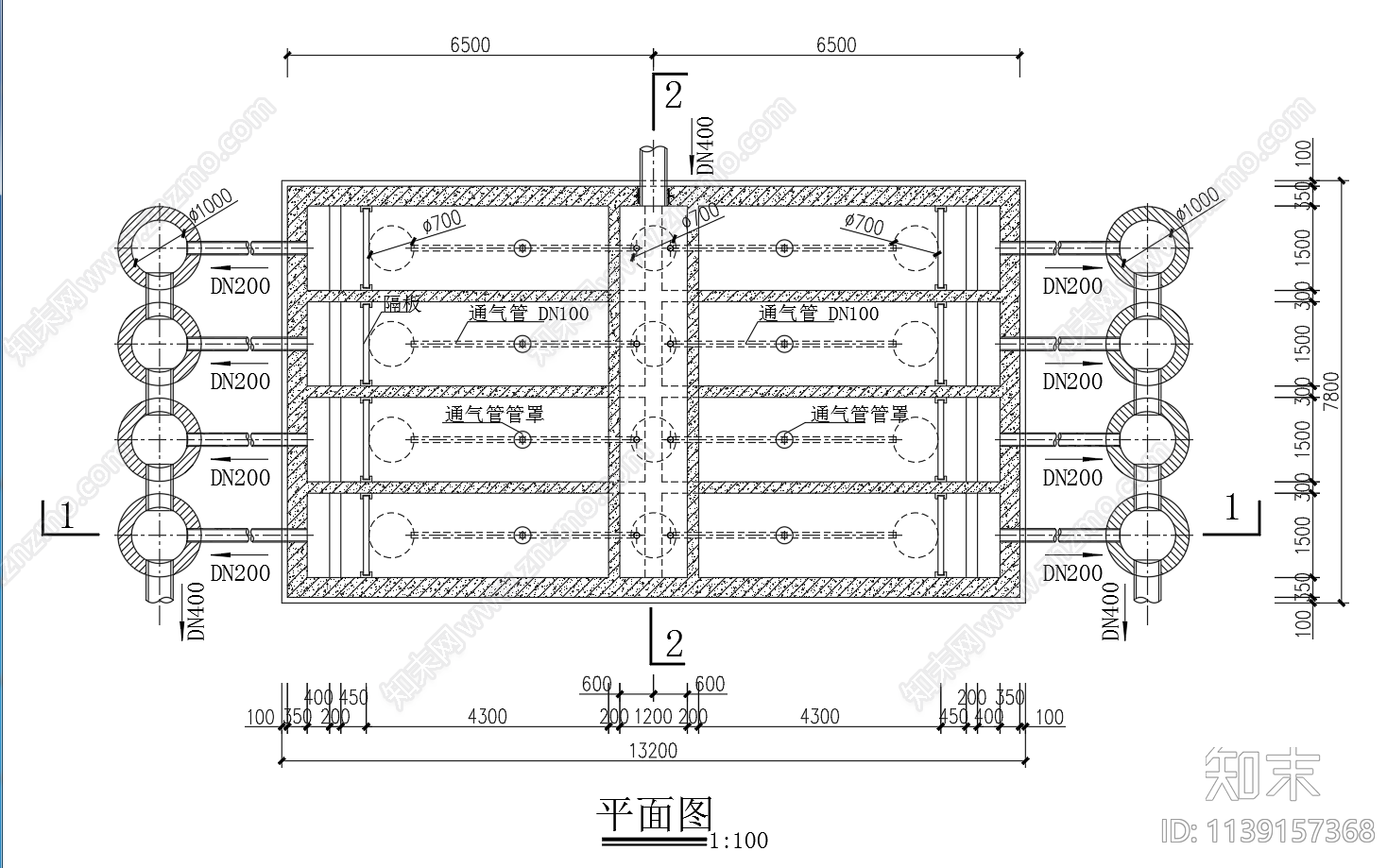 小型隔油池三视图cad施工图下载【ID:1139157368】