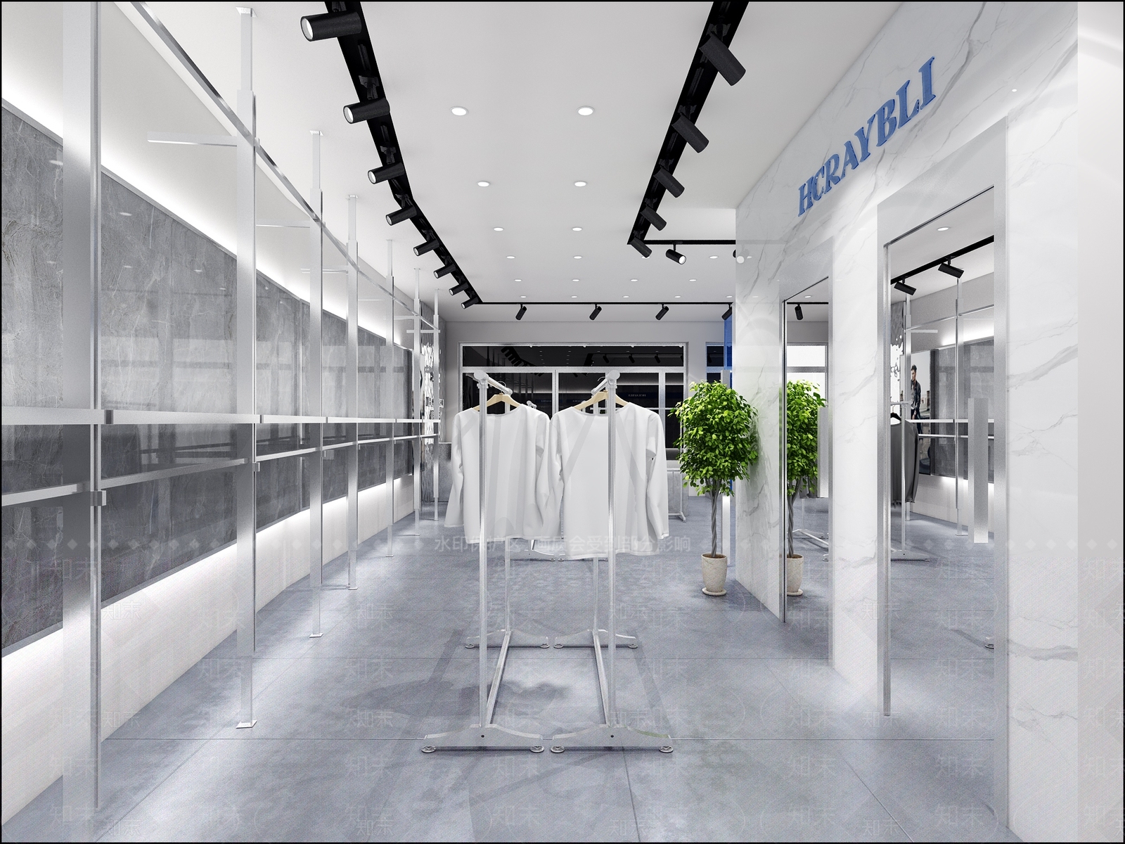 现代服装鞋店3D模型下载【ID:1139160024】