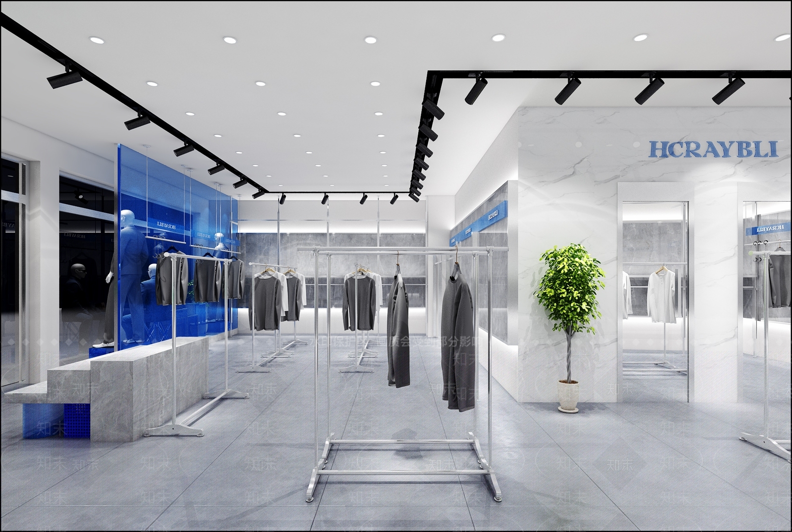 现代服装鞋店3D模型下载【ID:1139160024】