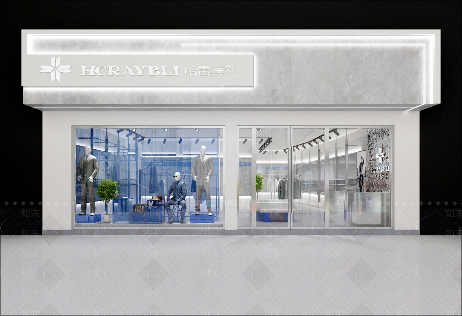现代服装鞋店3D模型下载【ID:1139160024】