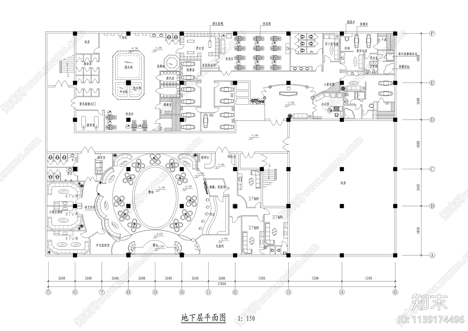 星级宾馆装修施工图下载【ID:1139174496】