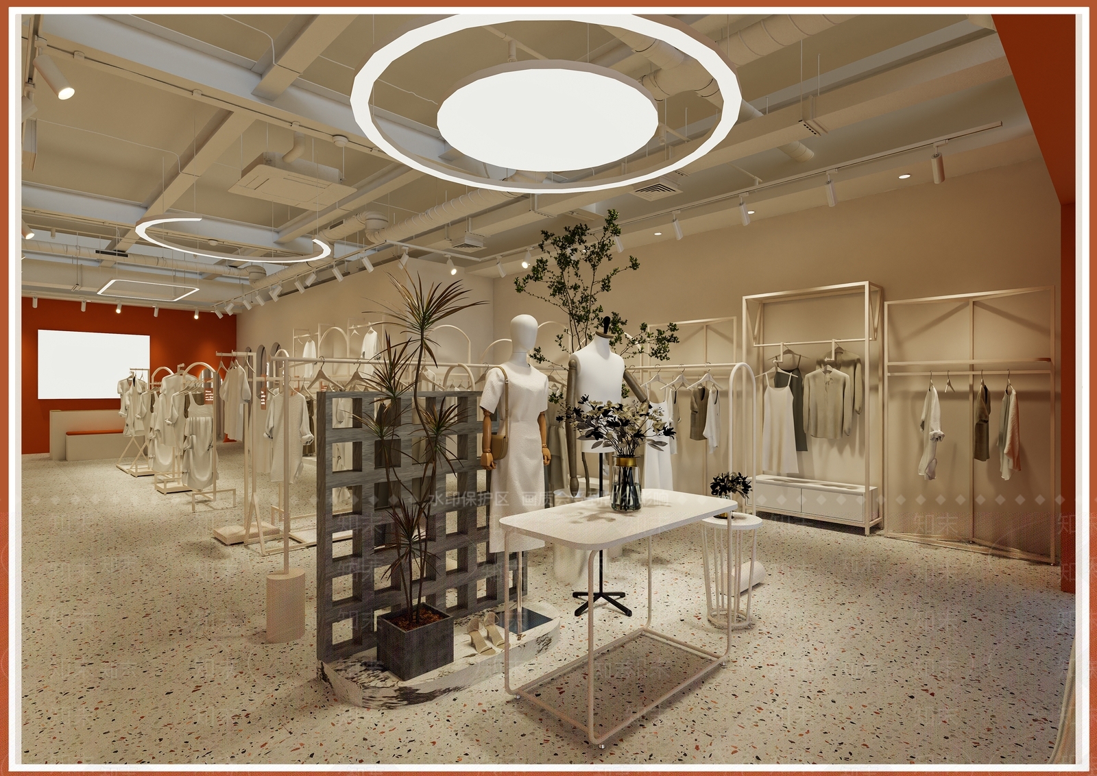 服装店连锁店铺3D模型下载【ID:1142870982】
