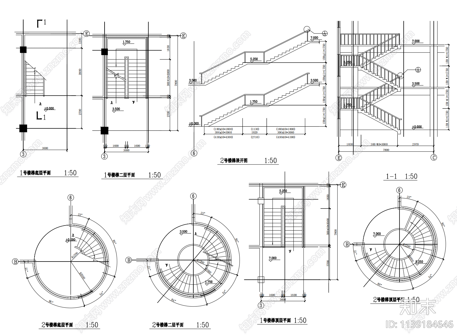 欧式古堡建筑cad施工图下载【ID:1139184646】