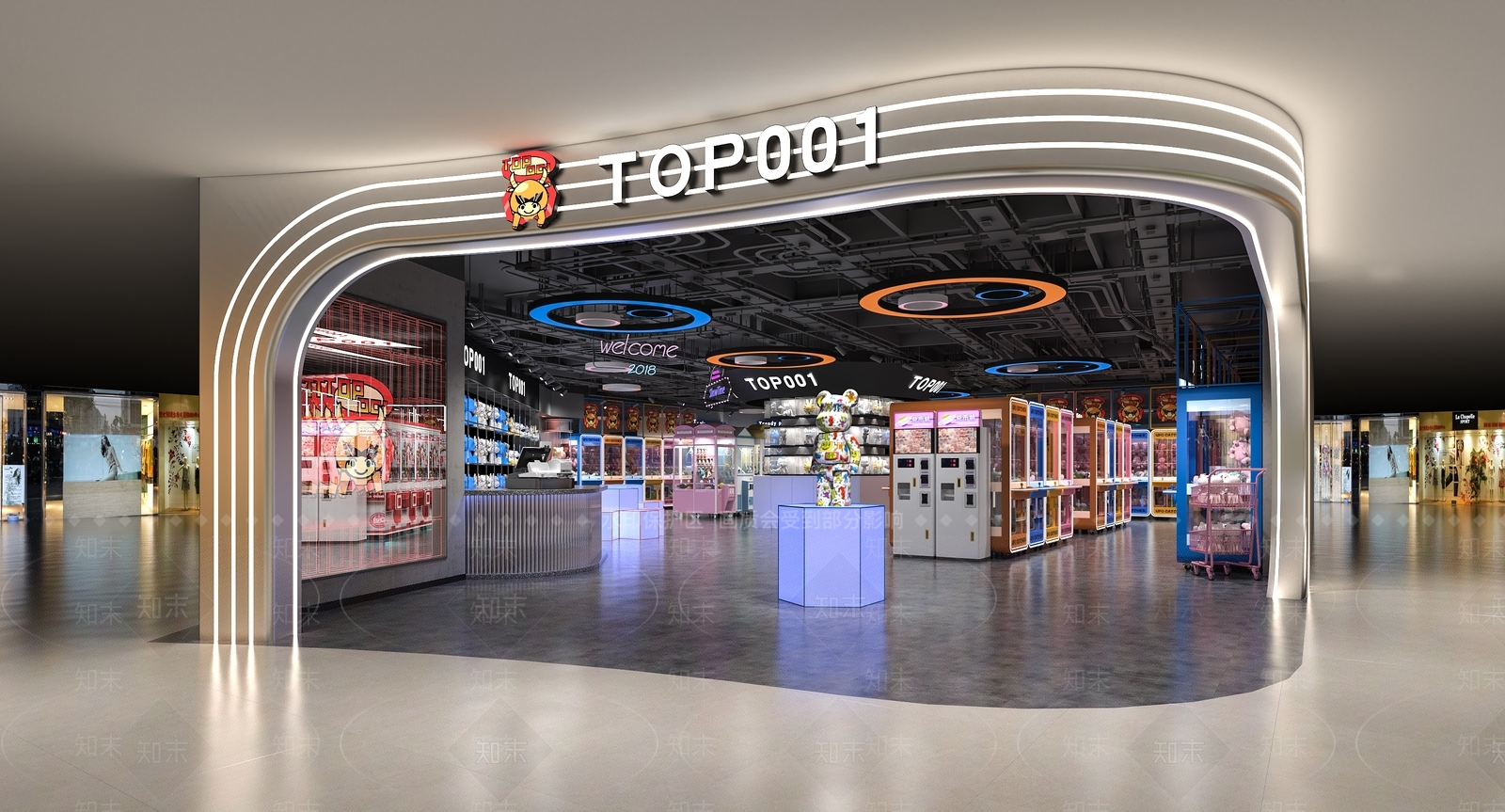 现代娃娃机店3D模型下载【ID:1139185806】