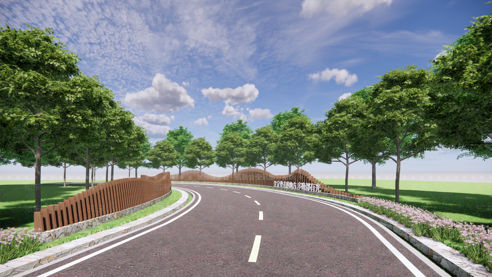 现代道路SU模型下载【ID:1139186420】