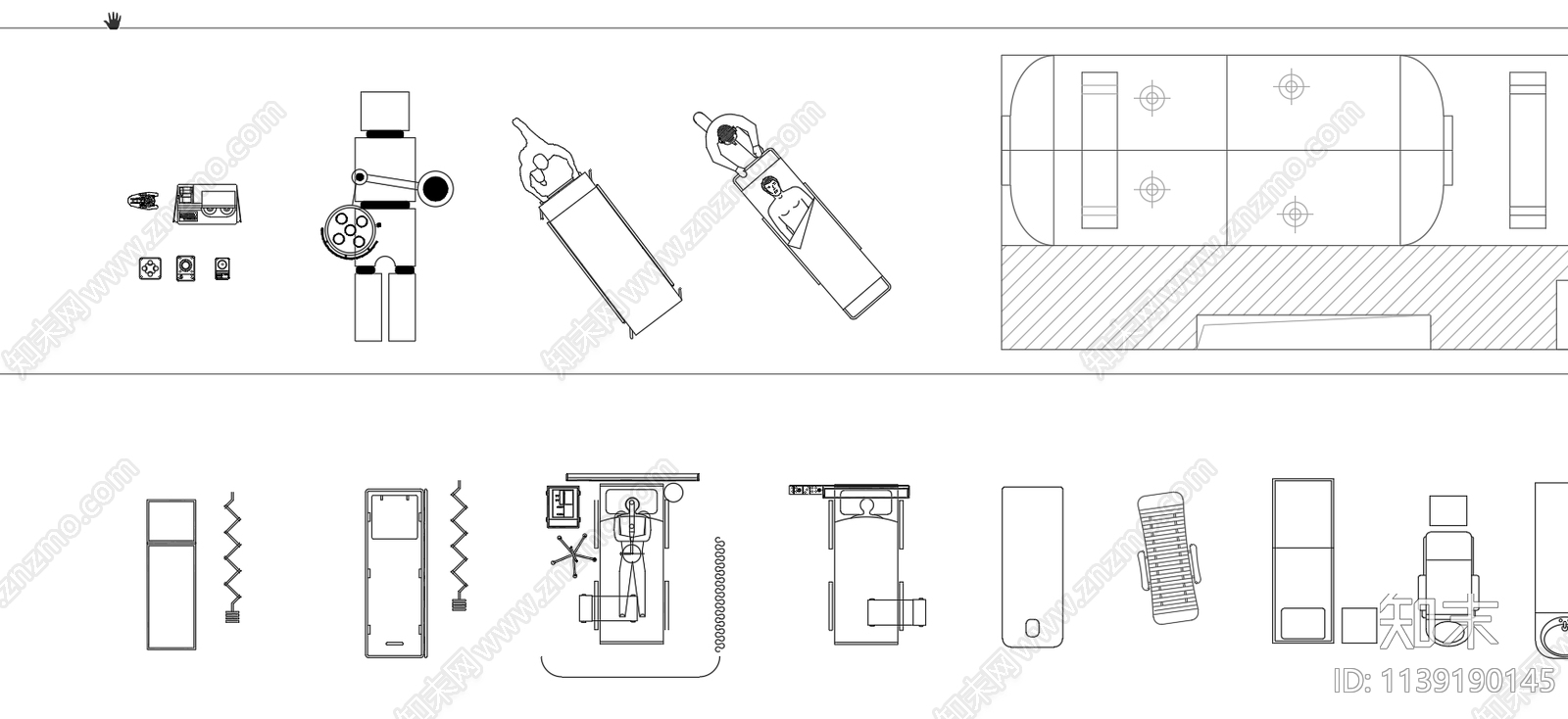 美容医疗器械cad施工图下载【ID:1139190145】
