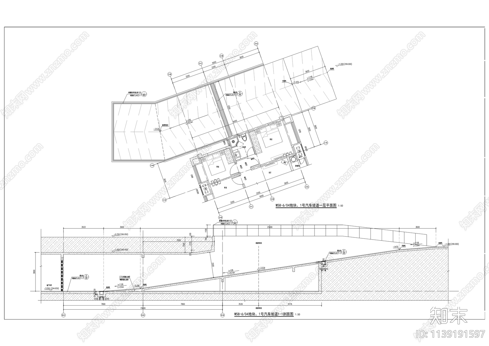 重庆住宅区建筑cad施工图下载【ID:1139191597】