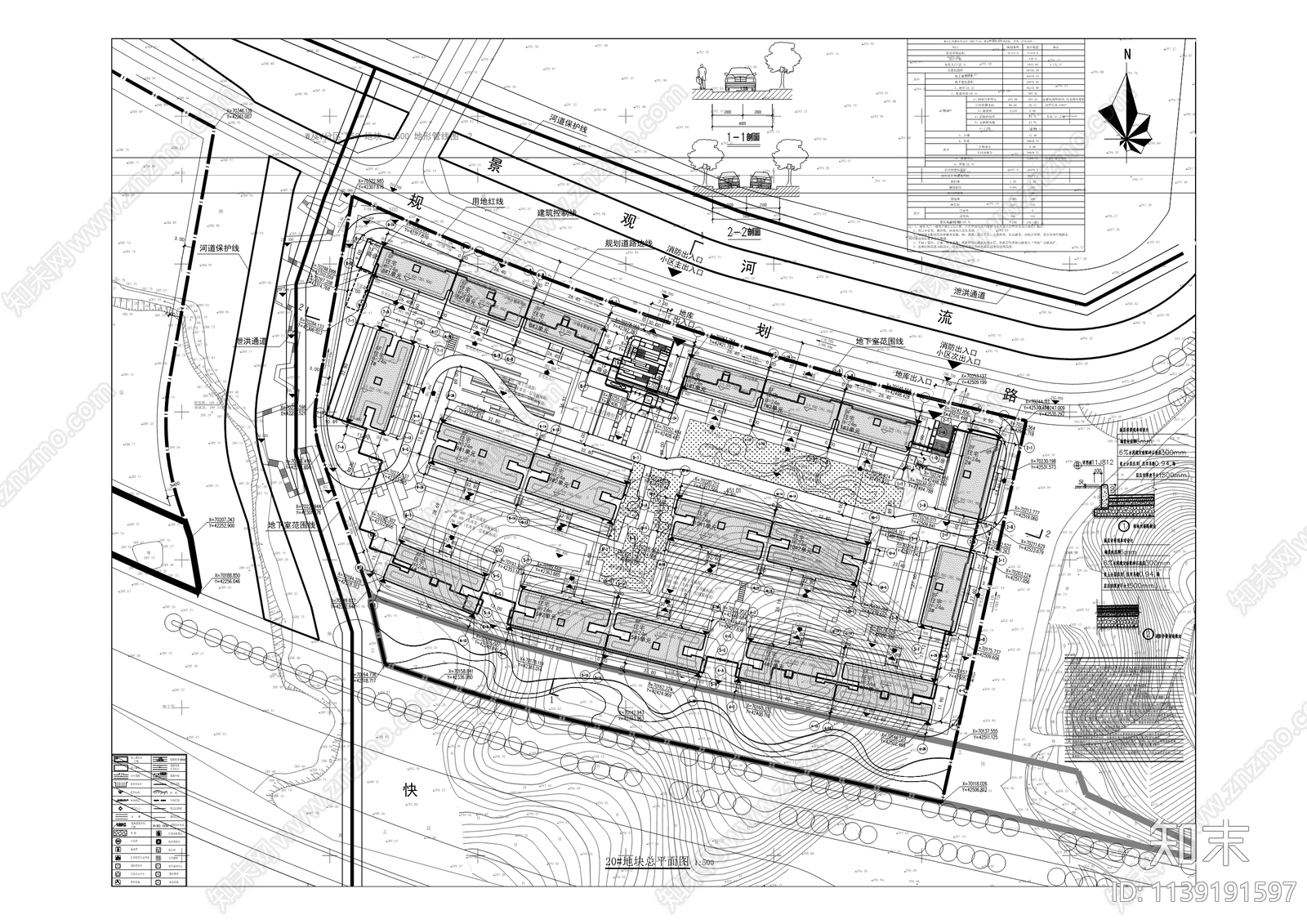 重庆住宅区建筑cad施工图下载【ID:1139191597】