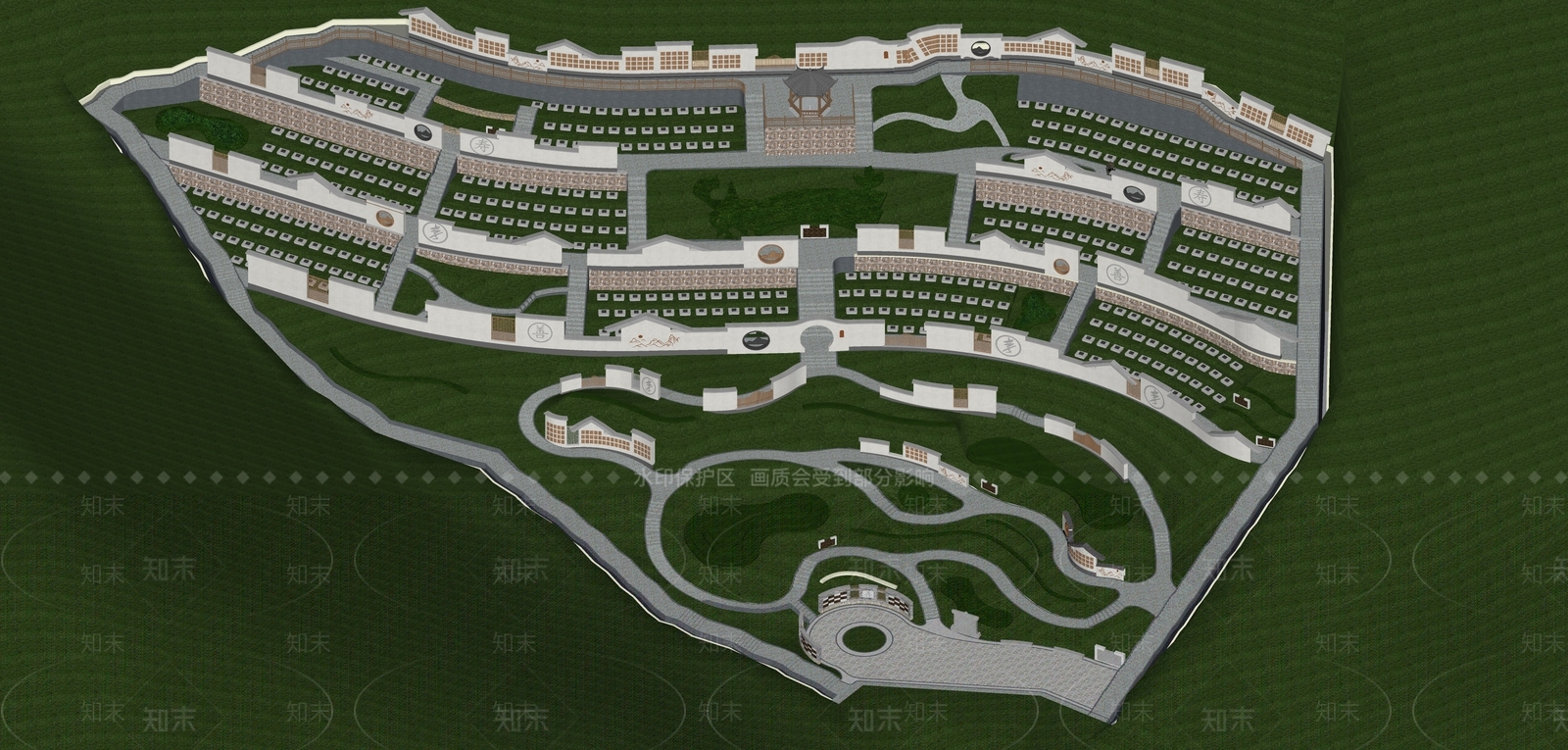 现代景观公园SU模型下载【ID:1139193514】