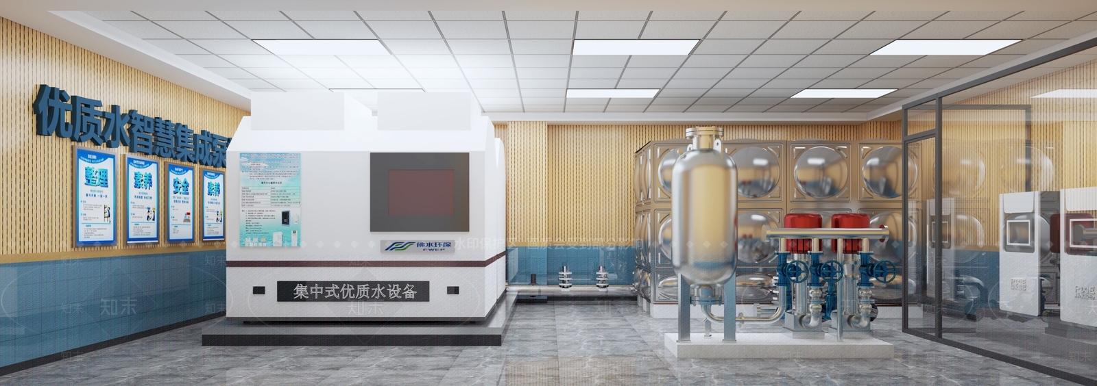 现代泵房3D模型下载【ID:1139194485】