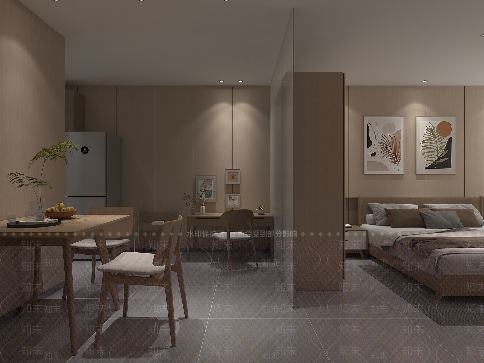 现代单身公寓3D模型下载【ID:1139203138】