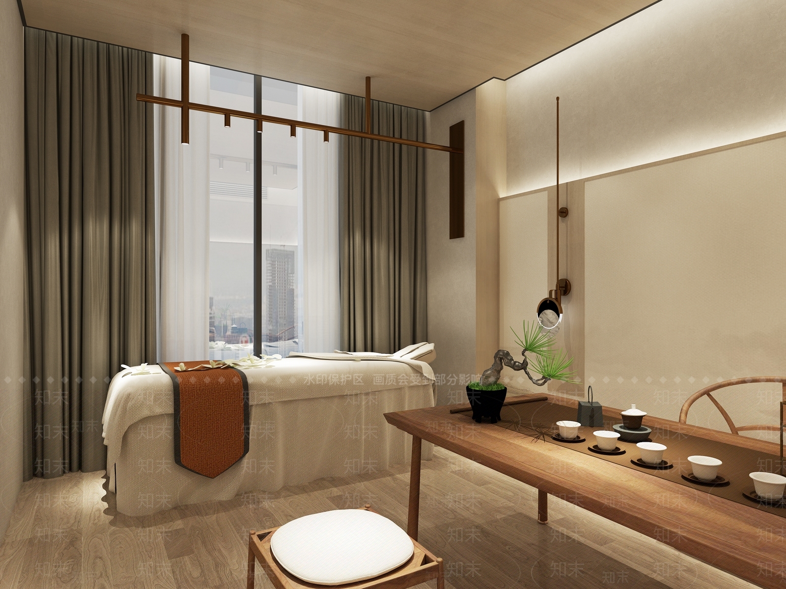 现代美容SPA店3D模型下载【ID:1139214496】