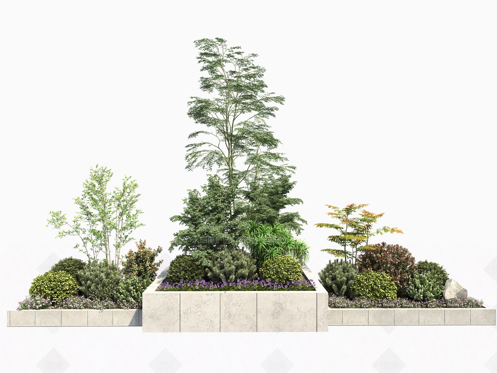 现代花坛3D模型下载【ID:1139215418】