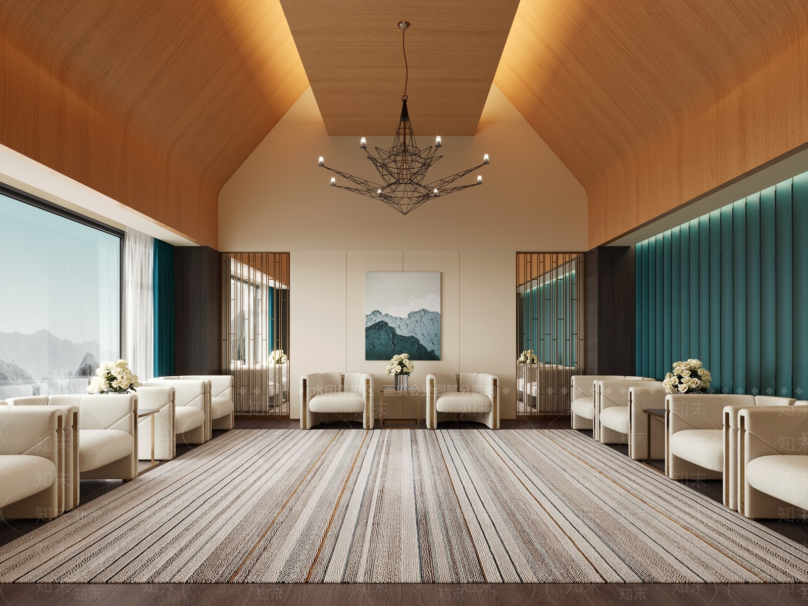 现代会客厅3D模型下载【ID:1139219048】