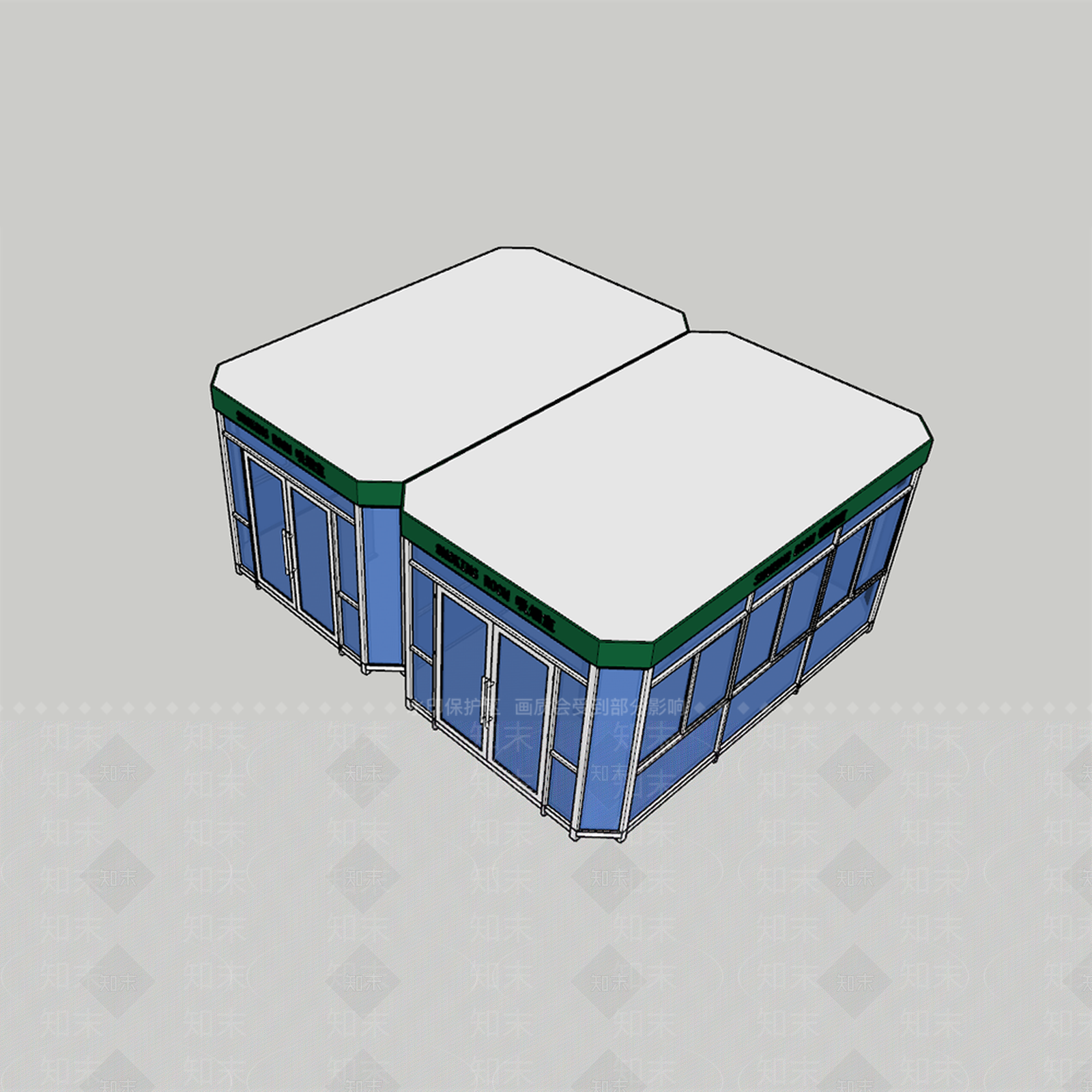 现代吸烟小公建SU模型下载【ID:1139220025】