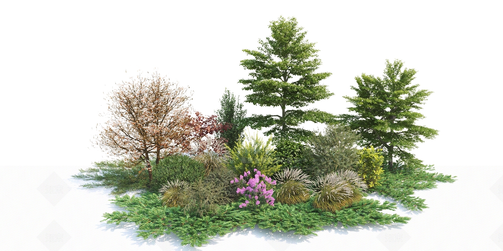植物堆3D模型下载【ID:1139222856】