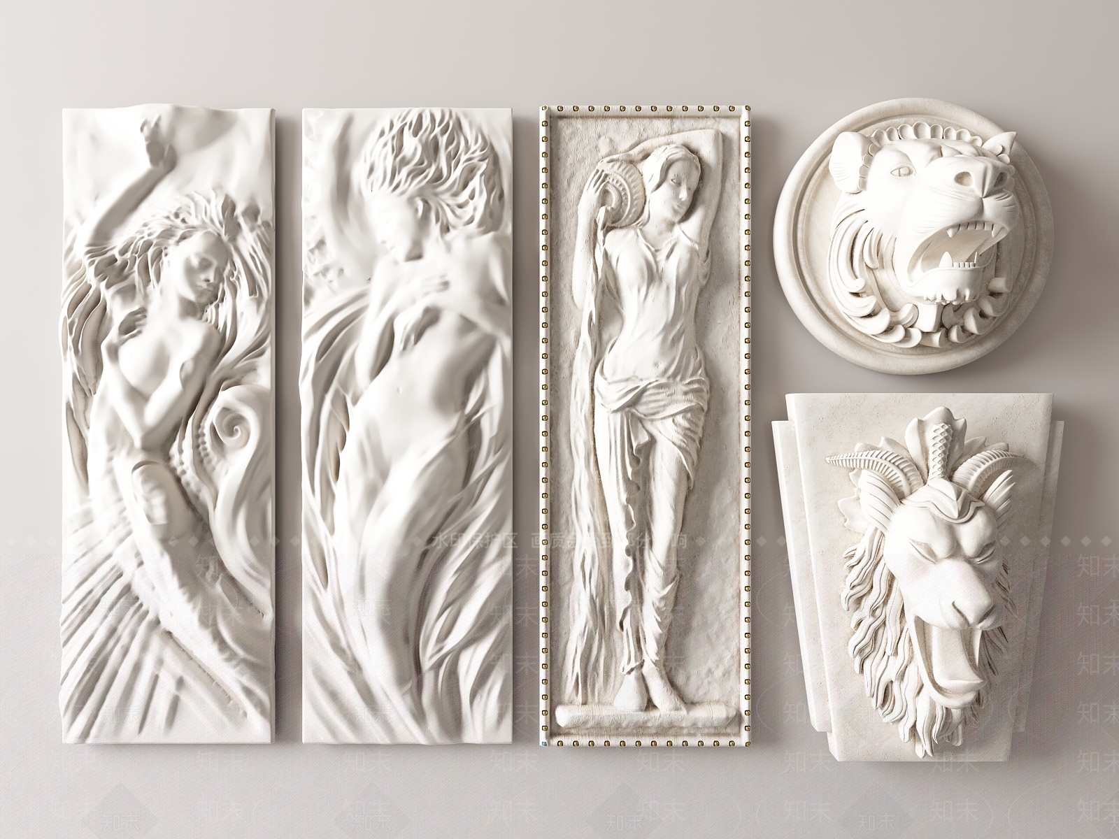 欧式浮雕SU模型下载【ID:1139257413】