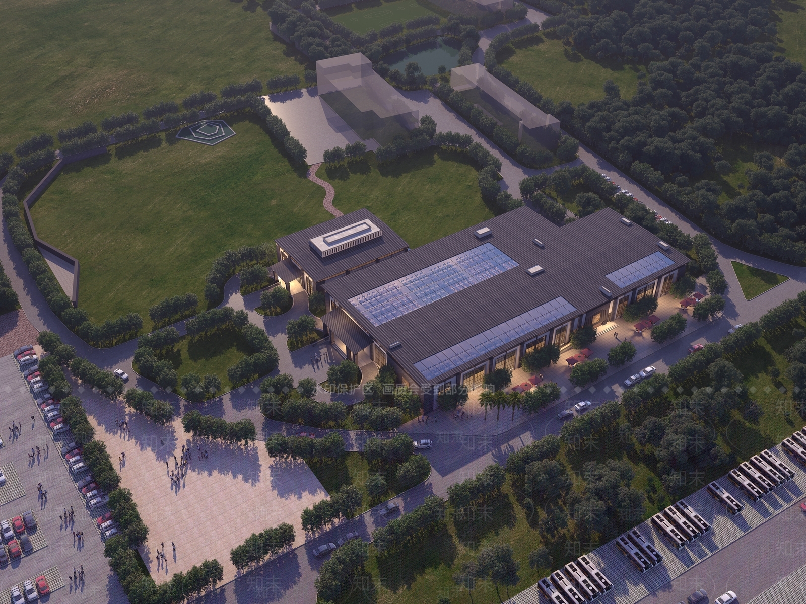 现代农家乐餐厅3D模型下载【ID:1139228863】