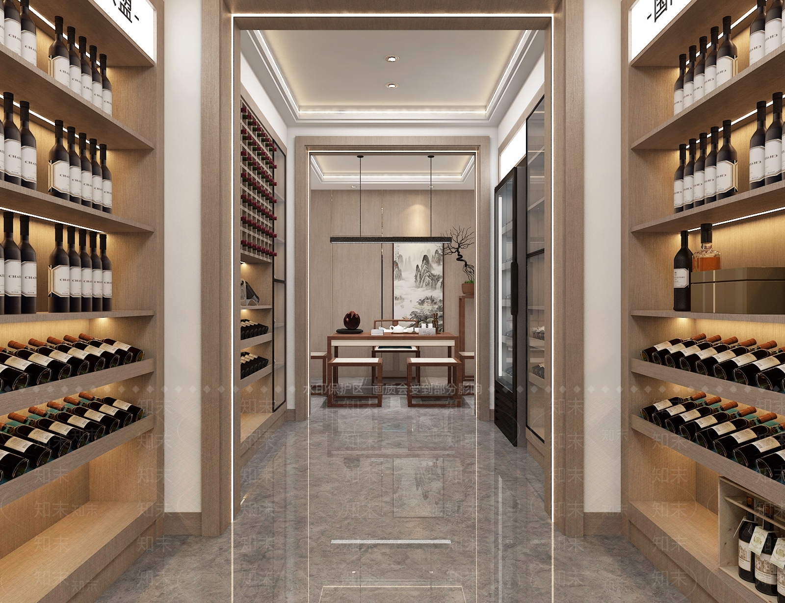 现代烟酒店3D模型下载【ID:1139236295】
