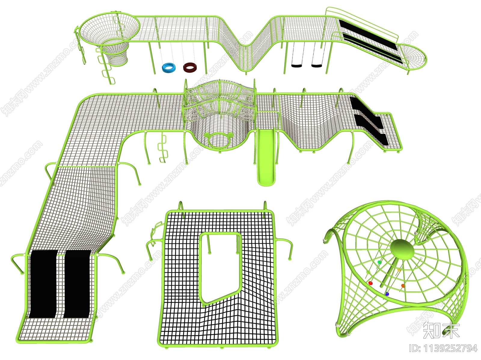 儿童游乐设施SU模型下载【ID:1139252794】