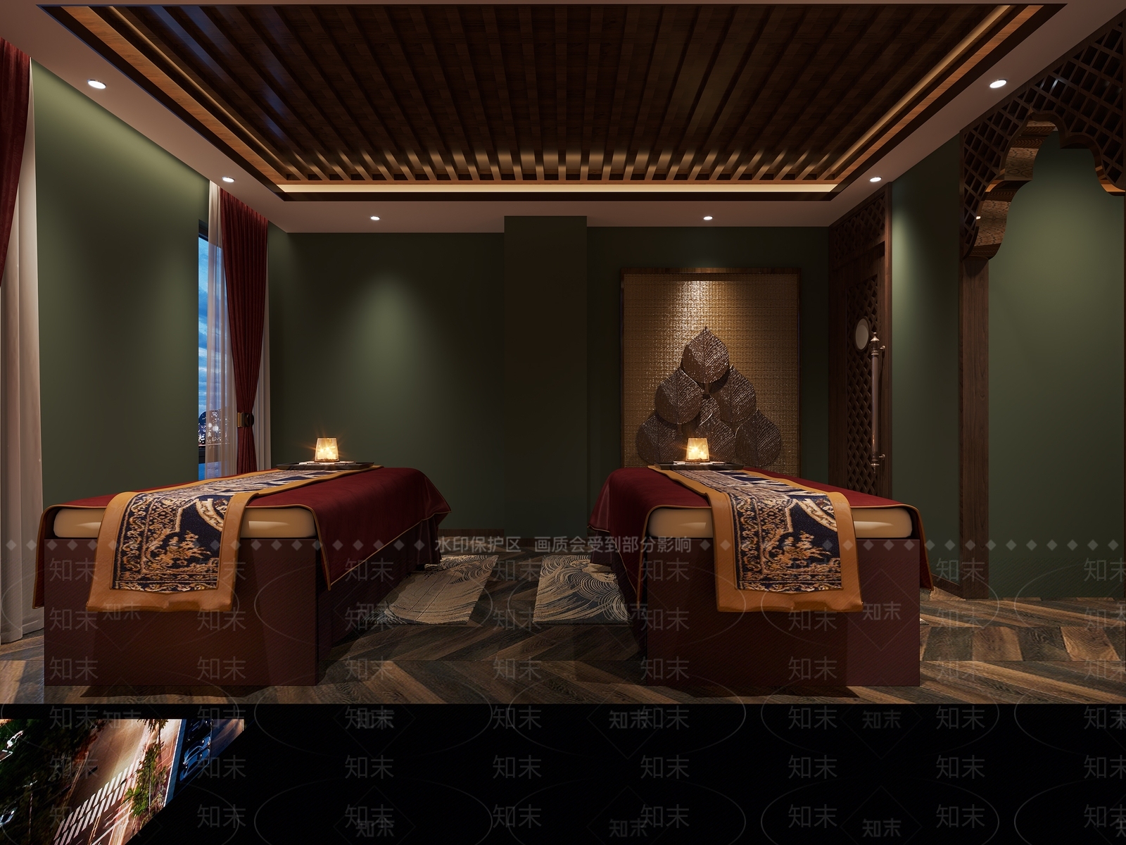 东南亚泰式SPA店包间3D模型下载【ID:1139240539】
