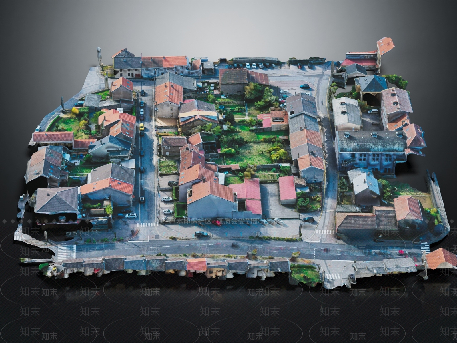 现代住宅外观3D模型渲染效果图