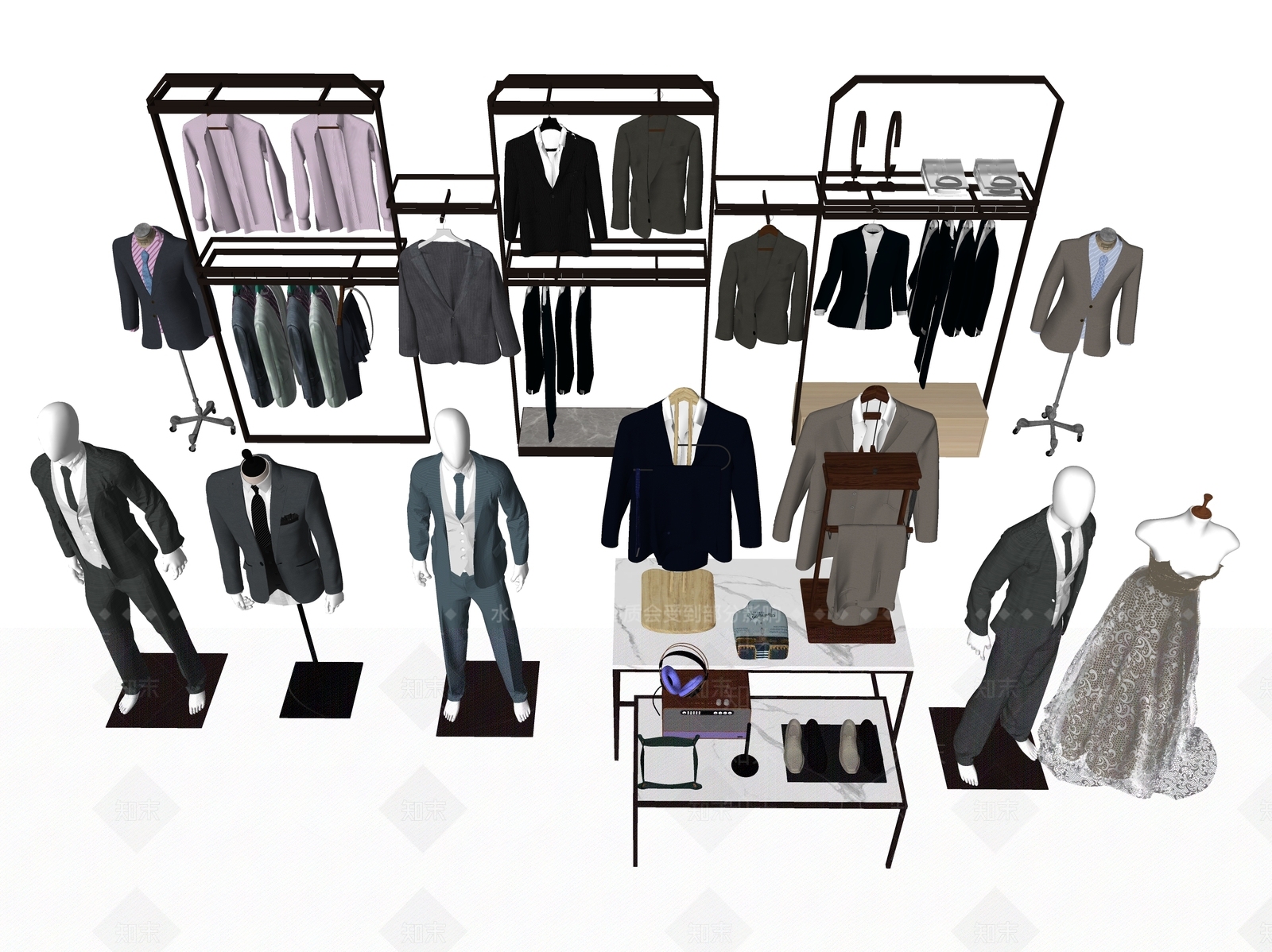 服装SU模型下载【ID:1139251817】
