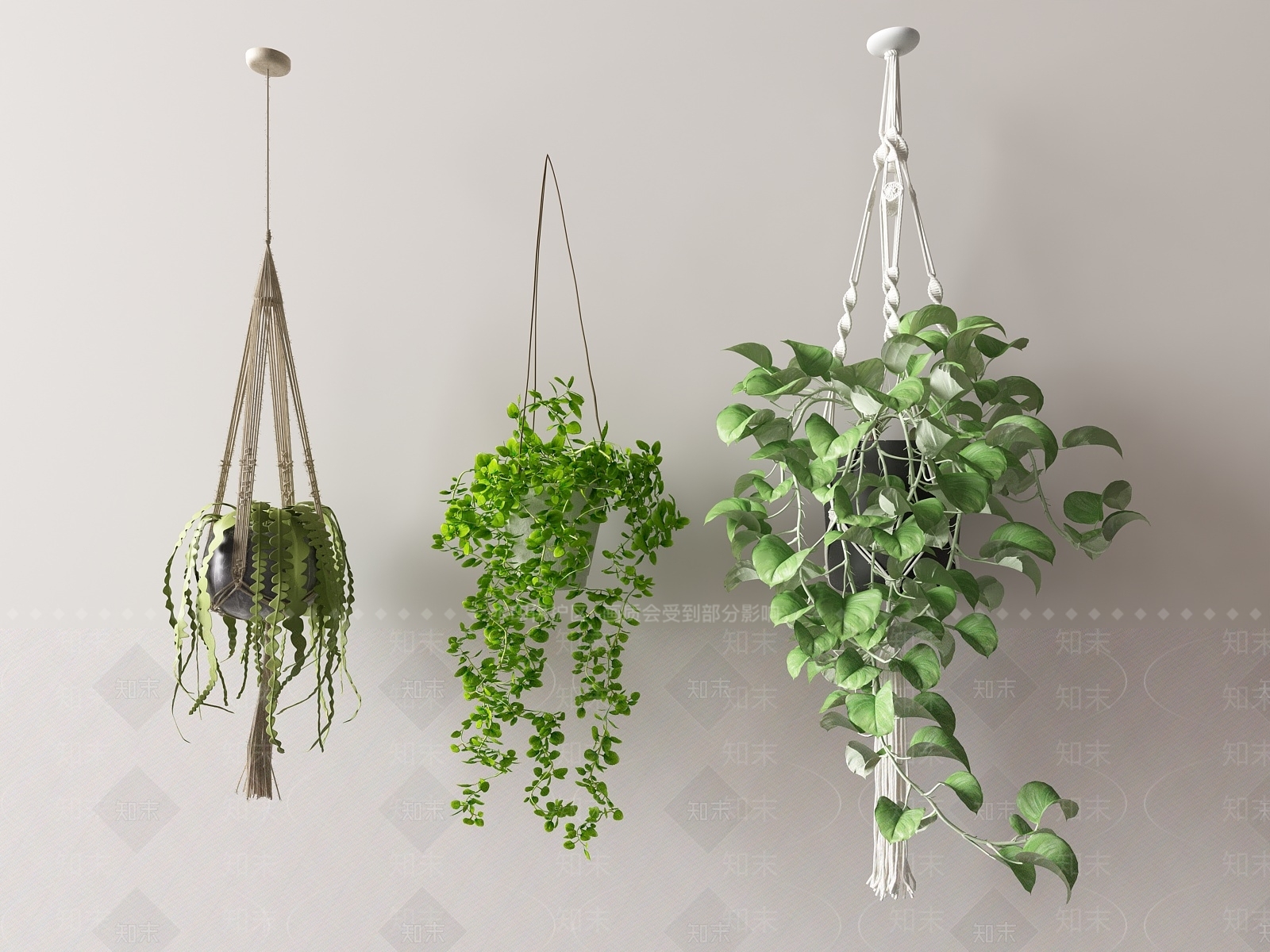 花草吊篮SU模型下载【ID:1139250684】