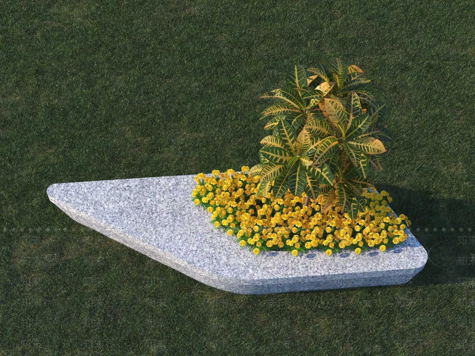 花坛3D模型下载【ID:1139252079】