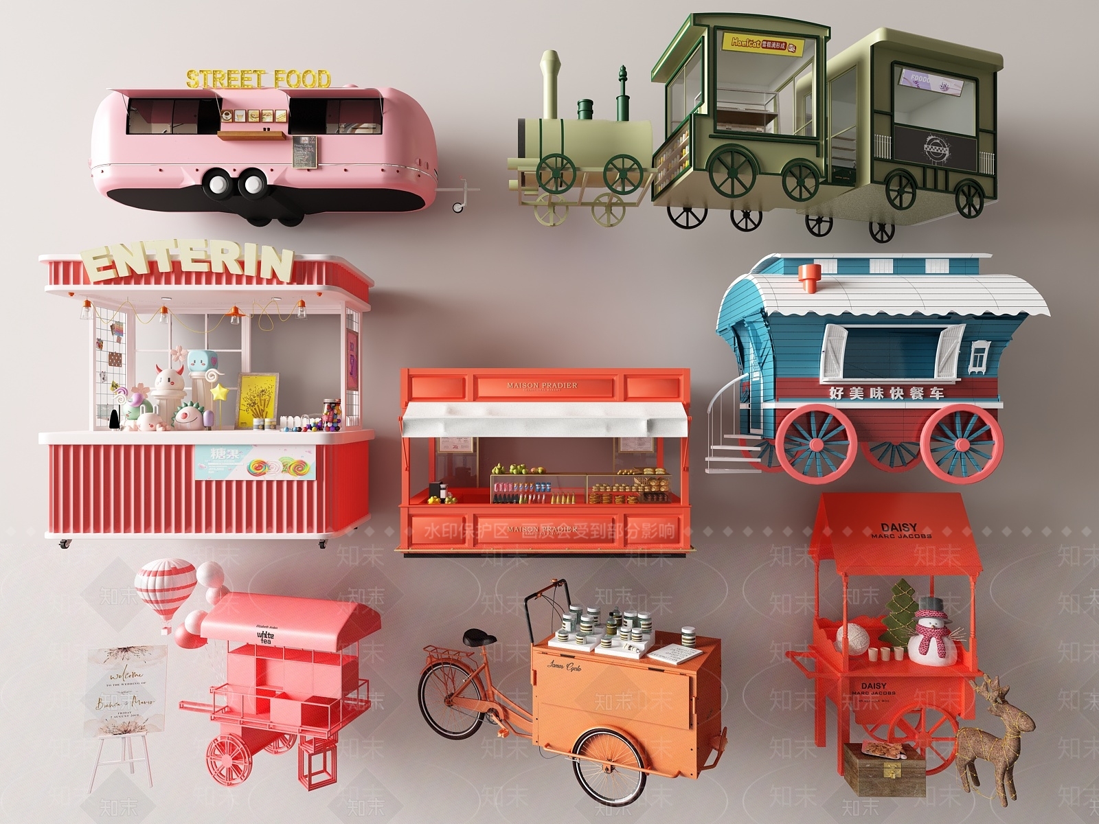 现代售货车SU模型下载【ID:1139259864】