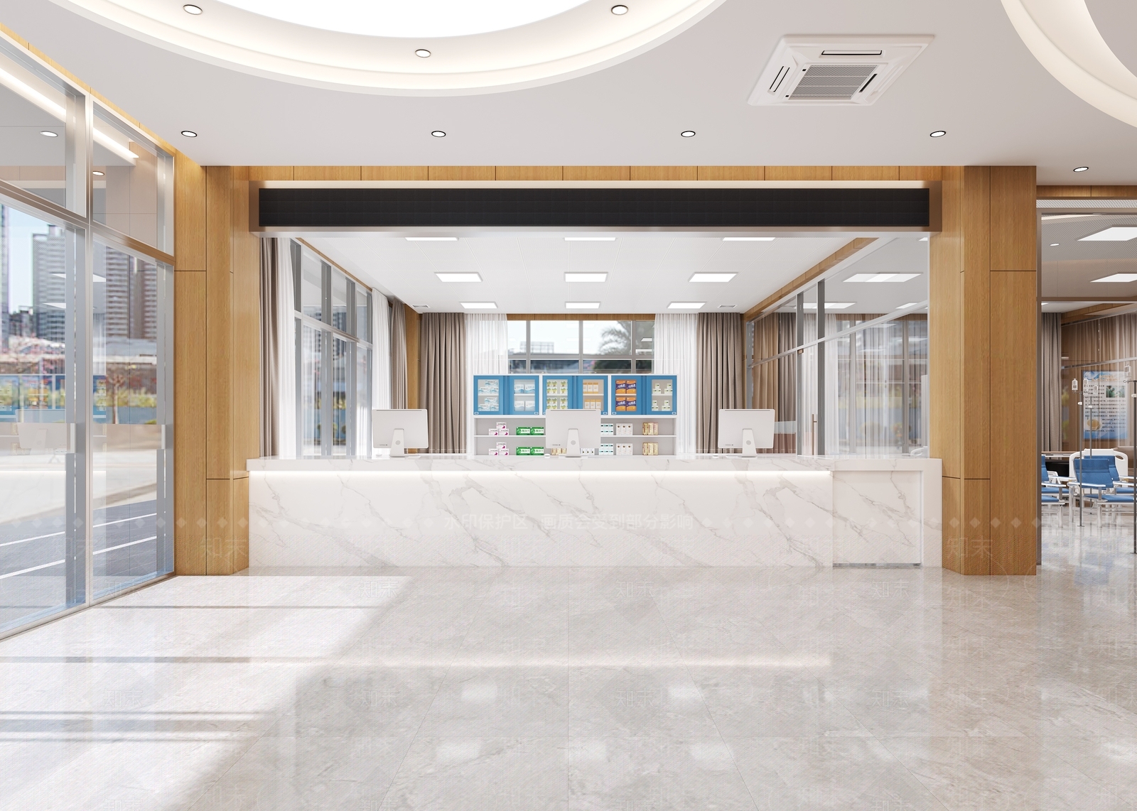 现代社区医院3D模型下载【ID:1139262671】