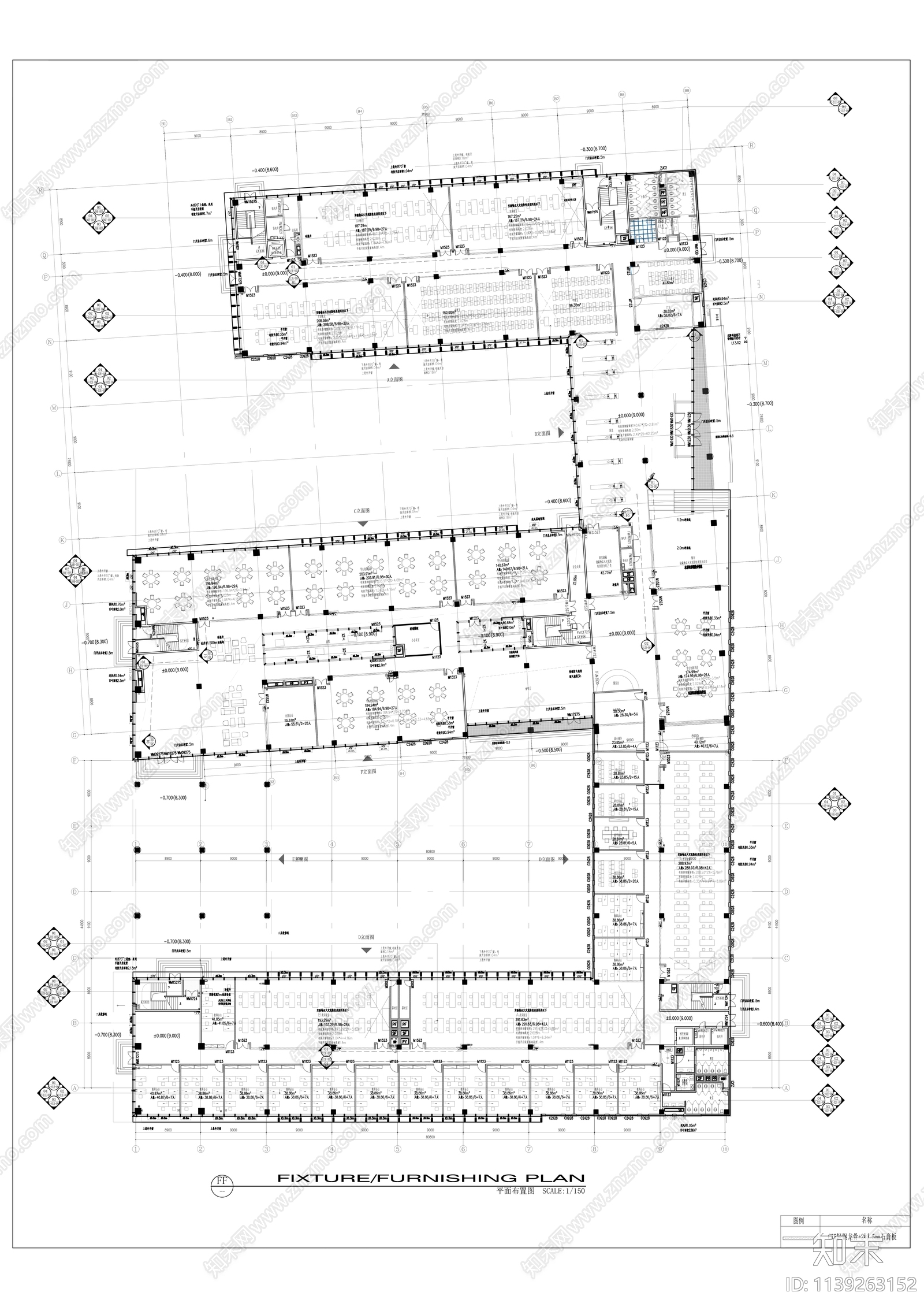 康复科学与技术学校装修效果图cad施工图下载【ID:1139263152】