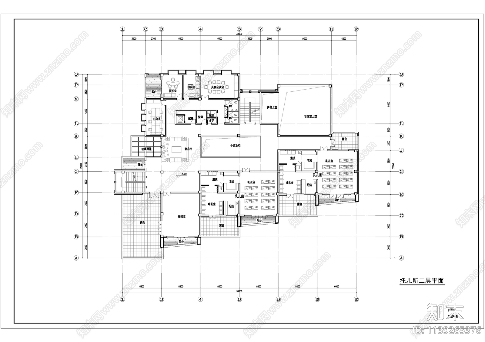 幼儿园建筑cad施工图下载【ID:1139265376】