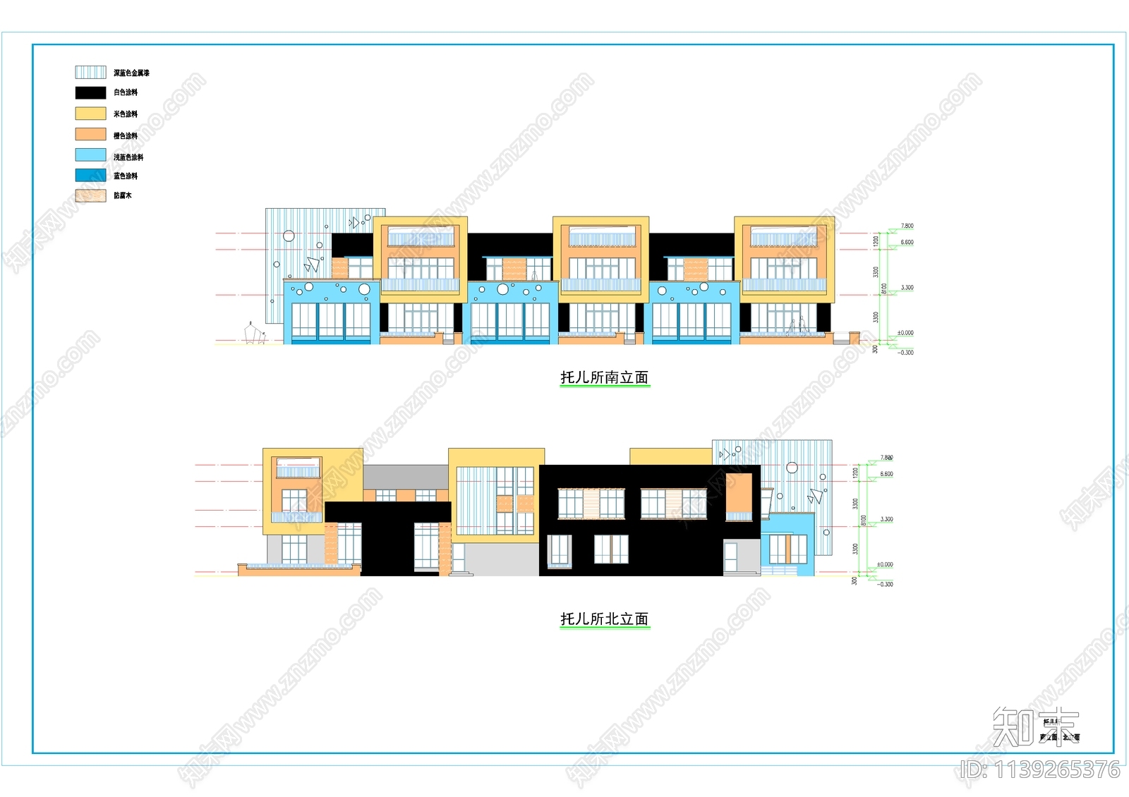 幼儿园建筑cad施工图下载【ID:1139265376】