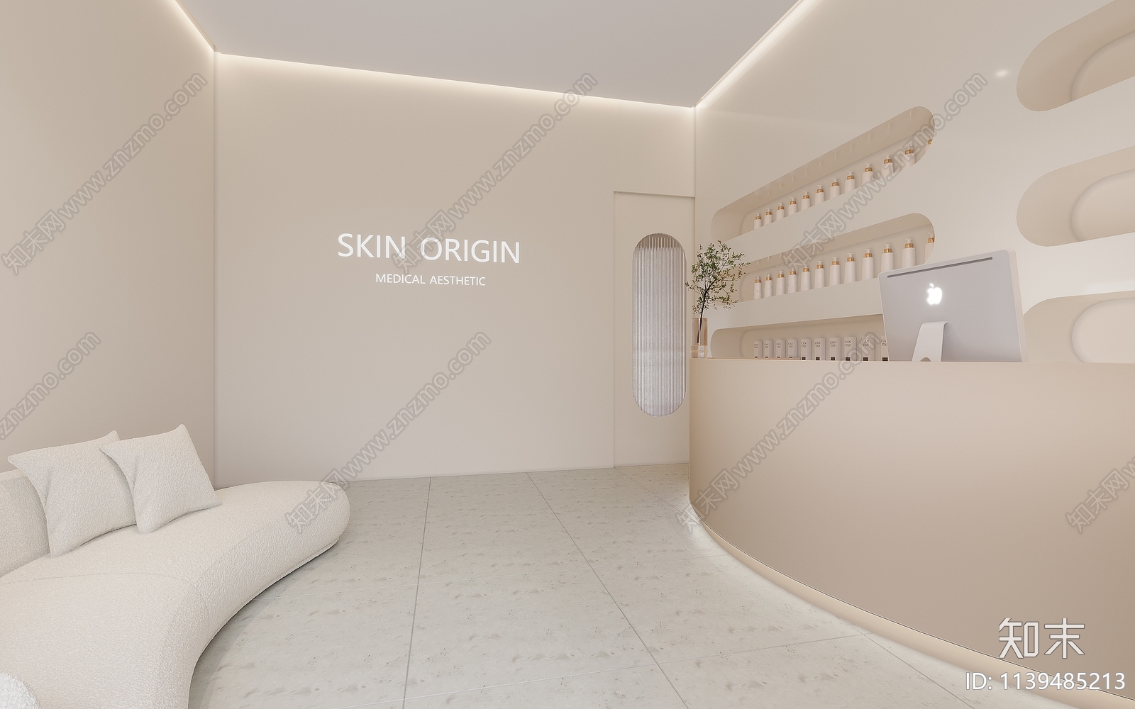 现代美容SPA店3D模型下载【ID:1139485213】