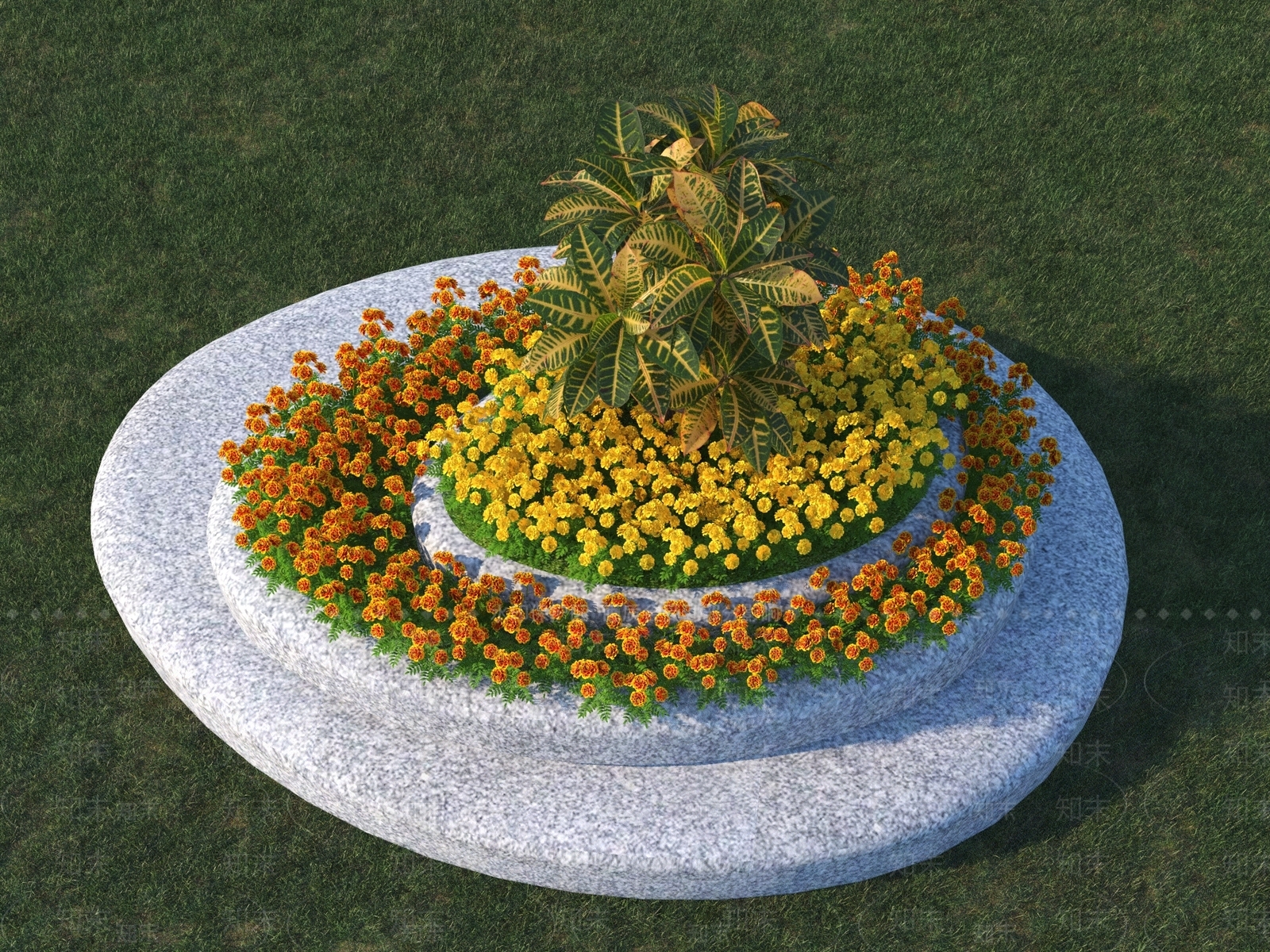 花坛3D模型下载【ID:1139272822】