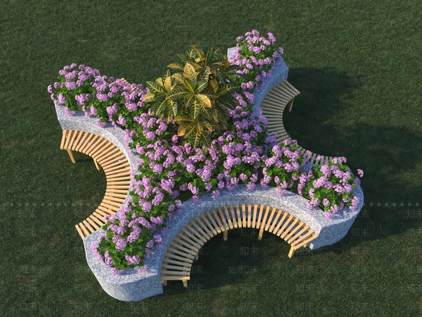 花坛3D模型下载【ID:1139273610】