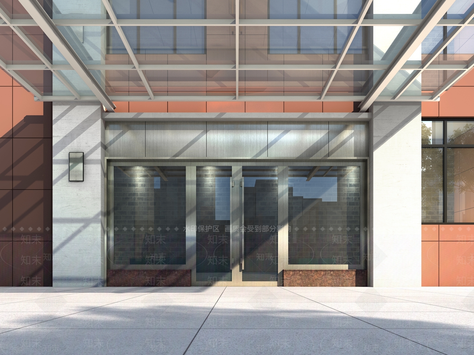 现代入口大门3D模型下载【ID:1139273466】