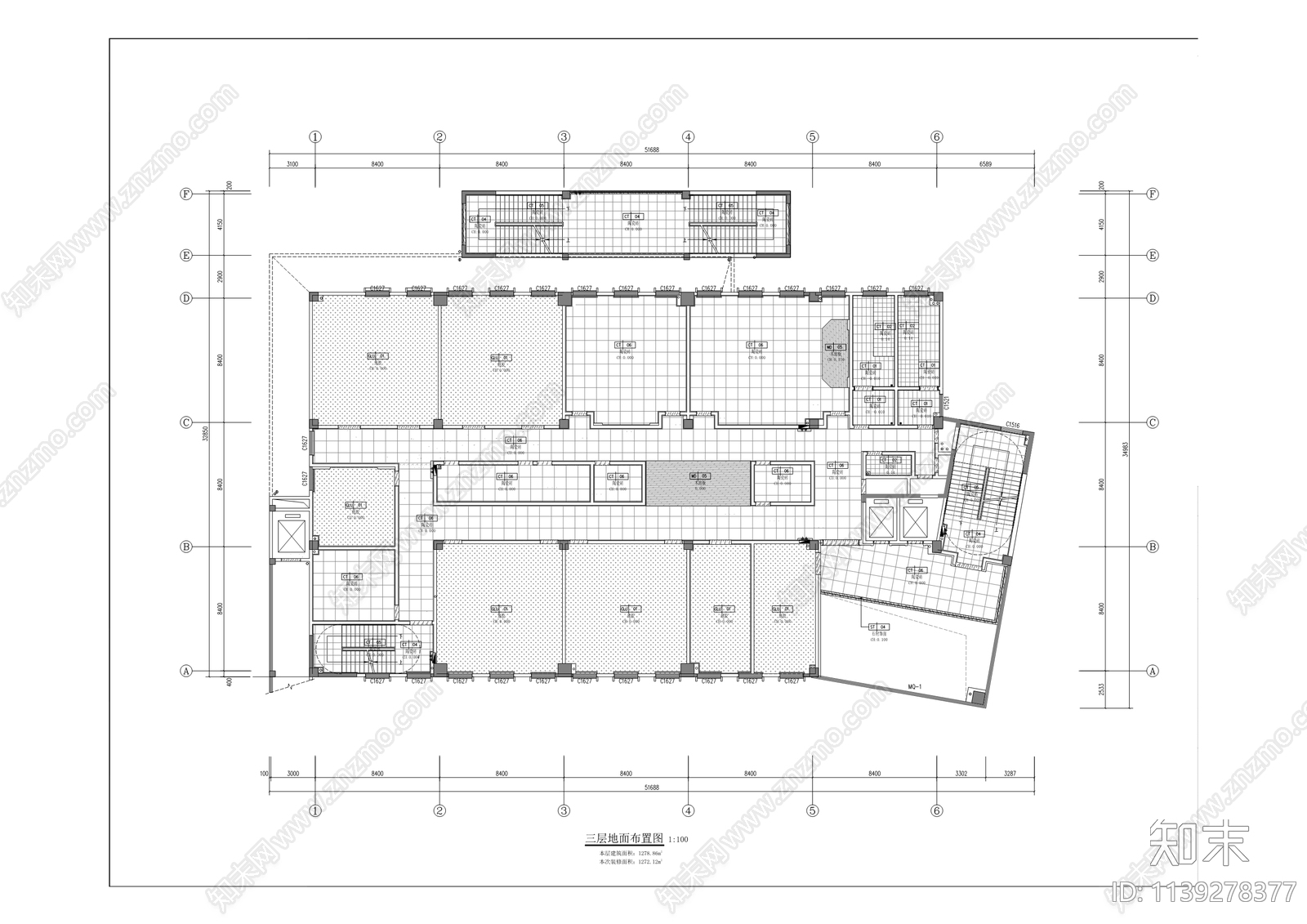 放疗及培训中心装修cad施工图下载【ID:1139278377】