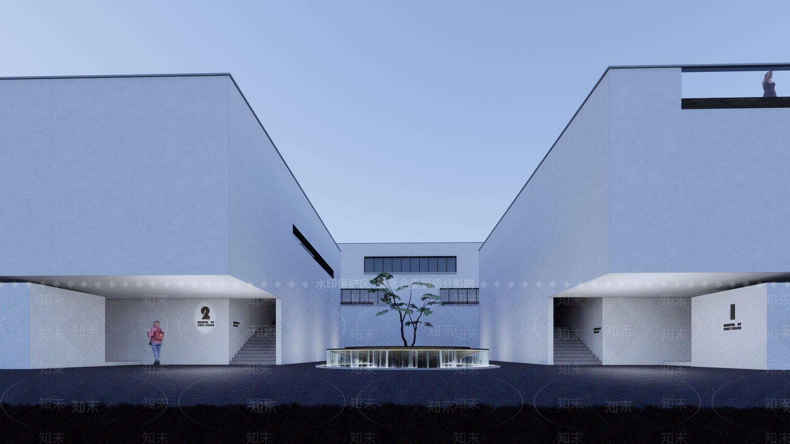 现代展览馆SU模型下载【ID:1139288581】